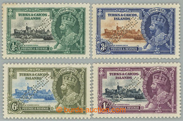 251139 - 1935 SG.187s-190s, Silver Jubilee ½P-1Sh, SPECIMEN; ½P skv