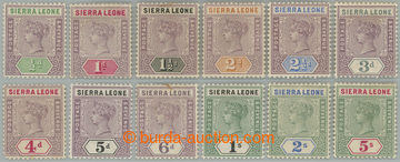 251167 - 1896-1897 SG.41-52, Viktorie ½P - 5Sh, bez koncové £1; ka