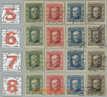 251173 - 1923 Pof.176-179, Jubilejní 50-300h, 4 kompletní série po