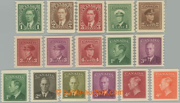 251191 - 1937-1950 COIL STAMPS / SG.368-370, 389-393, 397-398a, 419-4