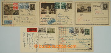 251192 - 1941-1945 CDV4/21, 25, 36, CDV8, CDV10/2, comp. 5 pcs of Us 