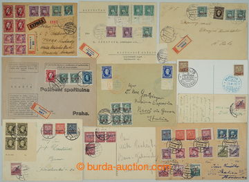 251214 - 1939 SELECTION of / 17 pcs of entires franked with. i.a. ove