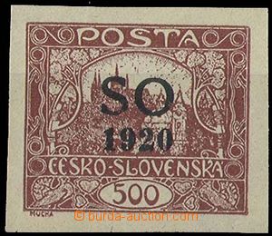 25124 -  Hradčany 500h s černým přetiskem, Pof.SO22a, zk. Karás