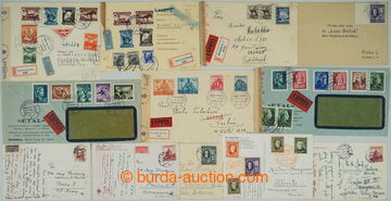 251254 - 1940-1944 SELECTION of / 12 pcs of entires sent to Bohemia-M