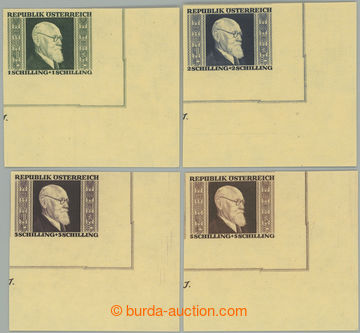 251256 - 1946 ANK.780-783B, Renner 1S - 5S, imperforated LR corner pi