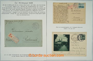 251284 - 1938 [SBÍRKY]  POLNÍ POŠTA - MOBILIZACE 1938 / sbírka v