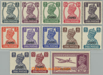 251296 - 1942-1947 SG.108-120, indické Jiří VI. 3P-14A s přetiske