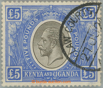 251304 - 1922-1927 SG.99, George V. £5 black and blue, nice piece wi