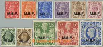 251324 - 1943-1947 BRITSKÁ OKUPACE / SG.M11-M21, Jiří VI. 1d-10Sh 