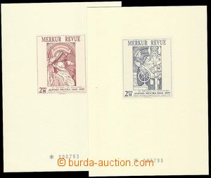 25136 - 2000 členská prémie Merkur Revue, A.Mucha - okna, 2ks.