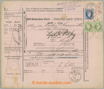 251454 - 1881 Mi.NK9, Post-Nachnahme-Karte - Poštovská karta výbě