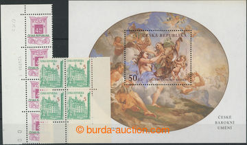 251694 - 1993-2001 SESTAVA / Pof.15 VV, Plzeň 5Kč, rohový 4-blok s