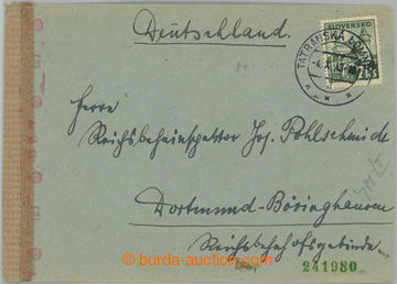 251713 - 1943 KINDERLANDVERSCHICKUNG TATRA-LOMNITZ / KLV-Lager Slo/99