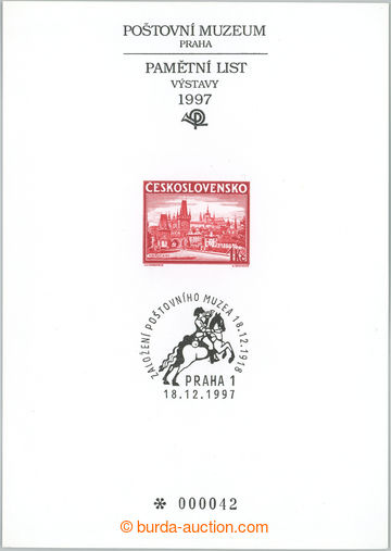 251804 - 1997 PTM 10, 79. výročí založení Poštovního muzea v P