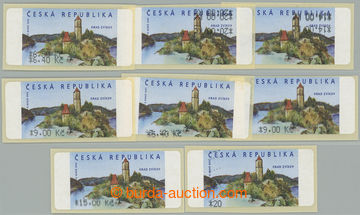 251855 - 2002 Pof.AT2 production flaw, Zvíkov, comp. of 8 stamp. wit