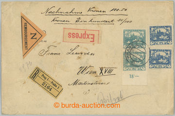 251867 - 1919 dopis zaslaný v I. TO do Vídně jako R+Ex+Dobírka (!