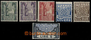 25208 - 1923 Mi.177 - 182, kompl. série, nálepky, kat. 90€