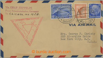 252093 - 1933 SÜDAMERIKA-CHICAGOFAHRT / dopis do USA přepravený vz