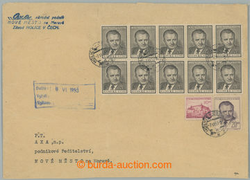 252115 - 1953 NEDĚLE / commercial letter with Pof.489, 521 and 10x 7