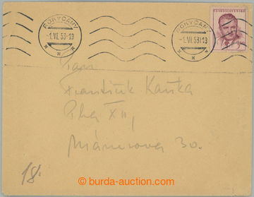 252131 - 1953 1. DAY / letter franked according to rate platného to 