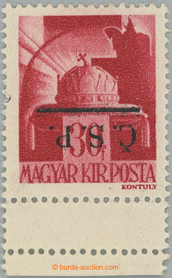 252139 - 1944 ROŽŇAVA / maďarská Koruna 30f červená s PŘEVRÁC