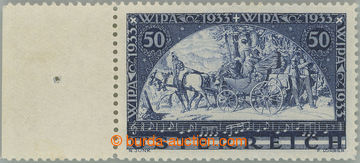 252212 - 1933 ANK.555, WIPA 50+50gr, bílý papír, krajový kus s ro