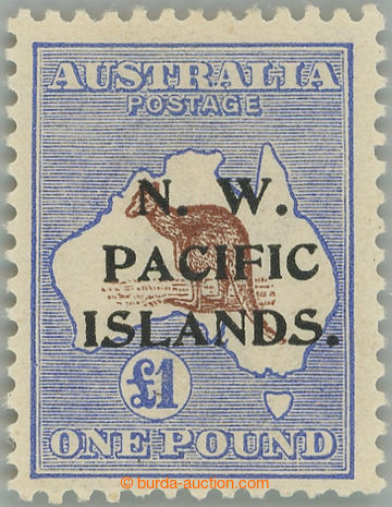 252213 - 1915 SG.99, přetisk N.W. PACIFIC ISLANDS na Klokan £1 modr