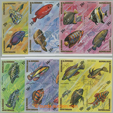 252243 - 1985 OBP.319-324, letecké s motivem ryby, kompletní série