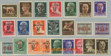 252262 - 1944 SPLIT - chorvatská okupace Sassone 1-22, kompletní vy