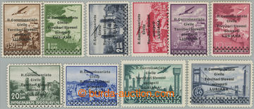 252263 - 1941 Okupace Slovinska - LUBIANA, letecké Sass.1-10, komple