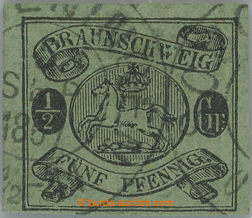 252268 - 1861 Mi.10A, Coat of arms ½Gr green; very fine, exp. Engel,