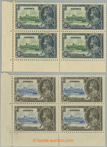 252282 - 1935 SG.115a, 116a, Jubilejní Jiří V. 1½P, 6P, rohové 4