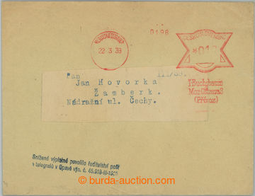 252293 - 1939 PŘEDBĚŽNÝ FRANKOTYP / OVS fy I. Buchsbaum Mor. Ostr