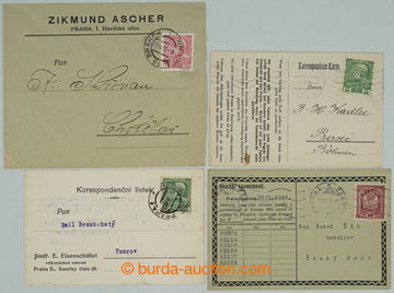 252303 - 1912-1917 CZECH LANDS / selection of 4 identification entire