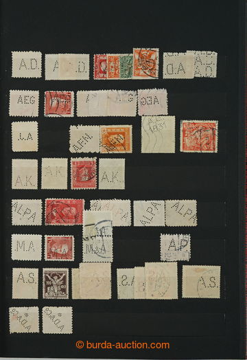 252329 - 1900-1938 [COLLECTIONS]  collection of stamps with perfins o