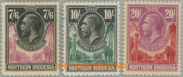 252379 - 1925 SG.15-17, Jiří V. 7Sh6P, 10Sh, 20Sh; hledané koncov