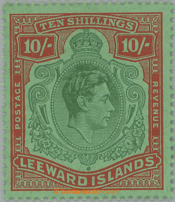 252385 - 1944 SG.113a, George VI. 10Sh pale green and dull red / gree