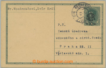 252488 - 1919 CDV5a, přetisková dopisnice Malý monogram Karel 10/8