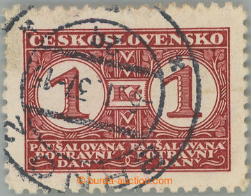 252506 - 1935 Pof.PD9A, Definitivní vydání 1935, hodnota 1Kč s pe