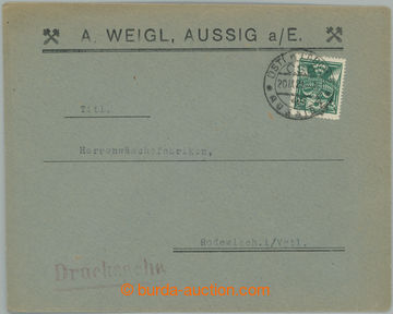 252517 - 1921 firemní dopis zaslaný jako Tiskopis do Německa, s je