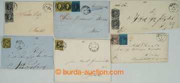 252596 - 1851-1855 2 dopisy se zn. Fridrich August II. - svislá 2-p