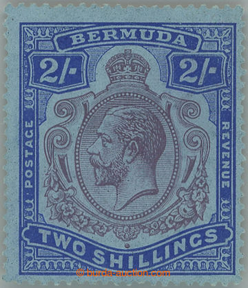 252696 - 1920 SG.51ba, George V. 2Sh violet / blue with plate variety