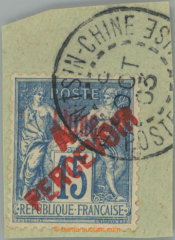 252729 - 1894-1900 CHINA / Yv.TT15, Postage due stamp 15c blue with r