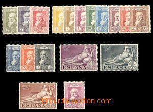 25274 - 1930 Mi.464-481A, Goya and Nude Maya, hinged, c.v.. 50€