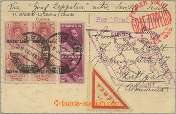 252740 - 1930 ZEPPELIN / 1.SAF, Sie.58C, ROUND FLIGHT SEVILLA-SEVILLA