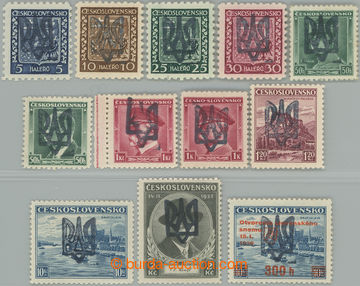 252777 - 1939 JASIŇA / místní přetisk velkého Ukrajinského troj