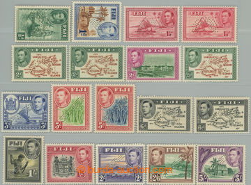 252812 - 1938-1955 SG.249s-266s, Jiří VI. - Motivy ½P - £1, kompl