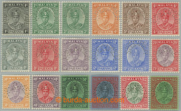 252821 - 1935-1941 SG.29s-46s, Abu Bakar 1c - $5, kompletní série s