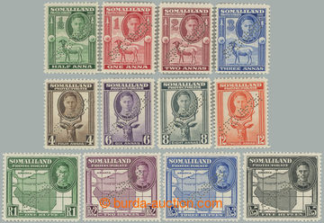 252824 - 1942 SG.105s-116s, Jiří VI. - Ovce a kudu ½a - 5Rs, kompl