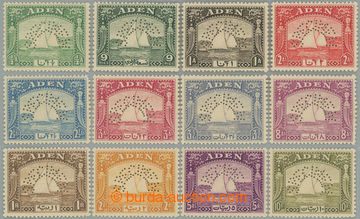 252828 - 1937 SG.1s-12s, Dhow ½a - 10R, complete set with perf SPECI